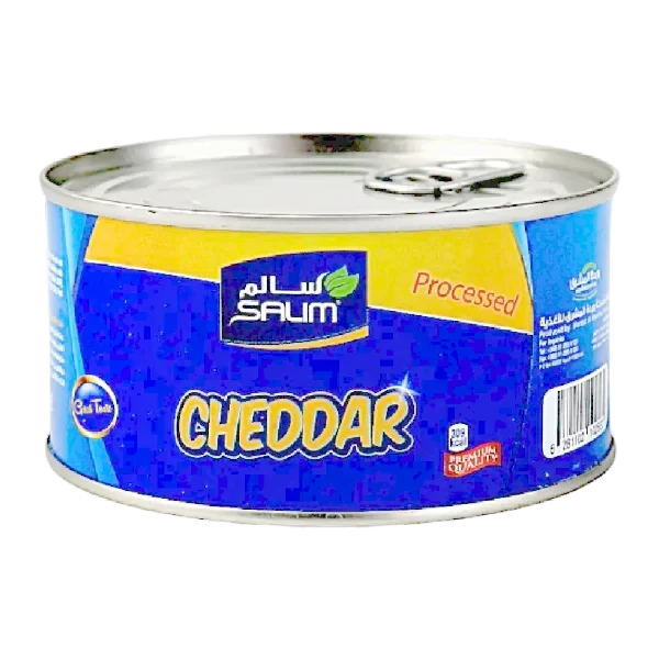 جبن شيدر سالم علب