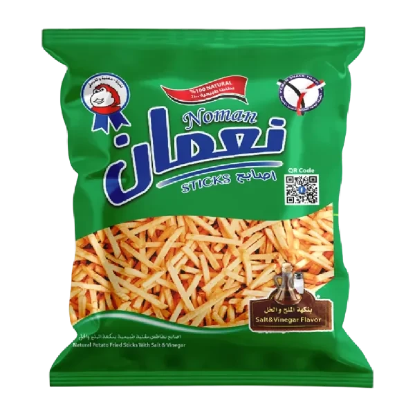 بطاطس نعمان اصابع ملح وخل